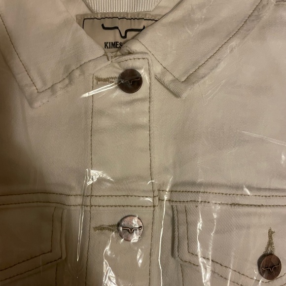 NWT Womens Kimes Ranch Medium Winslow Jacket in Winter Whitee (Jean Jacket) - Picture 5 of 7